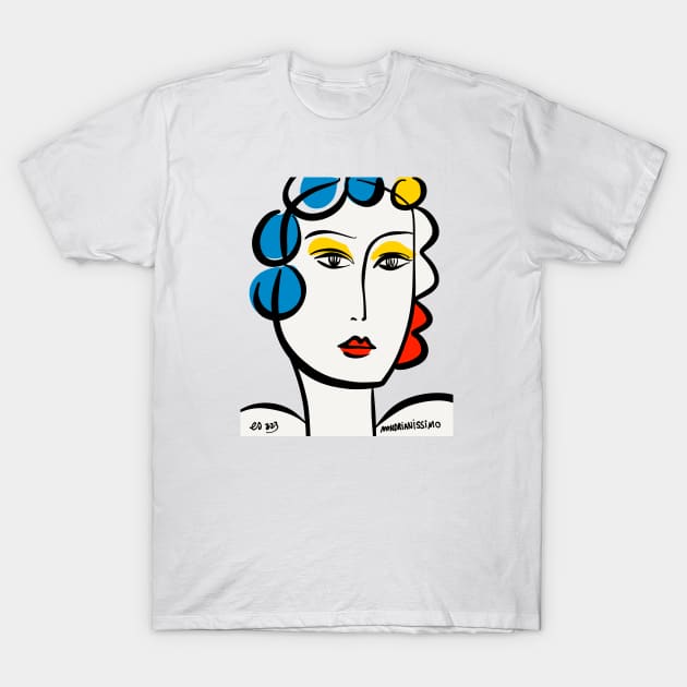 Mondrianissimo Woman T-Shirt by signorino